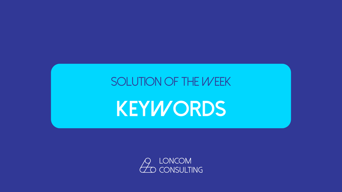Solution of the Week: Keywords for Enhanced Internal Data Management