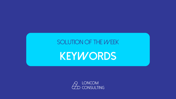 Solution of the Week: Keywords for Enhanced Internal Data Management