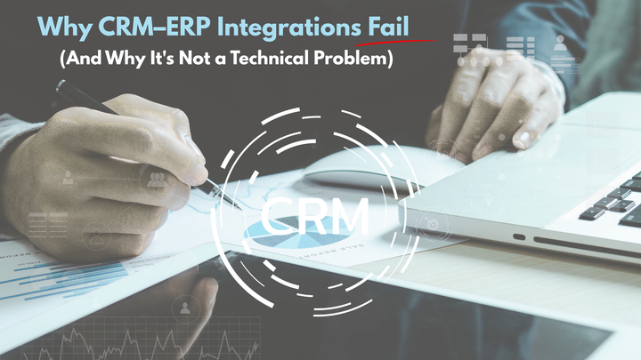 Why CRM–ERP Integrations Fail (And Why It's Not a Technical Problem)